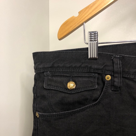 Great condition Lauren Ralph Lauren Black Jeans w/ gold embellishments - Sz 16 - Picture 3 of 7